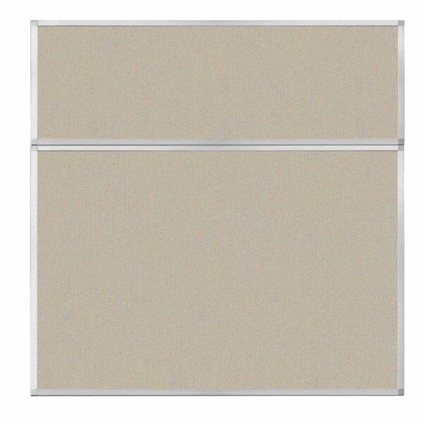 Hush Panel Configurable Cubicle Partition 6' x 6' Sand Fabric